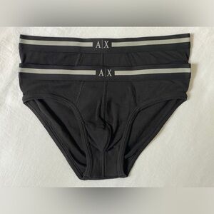 Armani Exchange AX men’s briefs black 2-pack